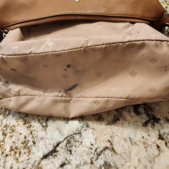 Kate Spade Purse, Camel, Tan Pebbled Leather Shoulder Bag. EUC Warm Gingerbread - Picture 14 of 16